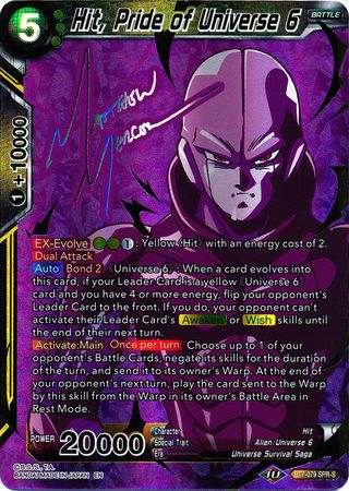 Hit, Pride of Universe 6 (SPR Signature) (BT7-079) [Assault of the Saiyans] | Cracking-Singles
