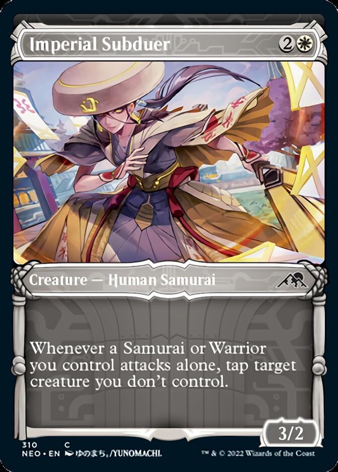 Imperial Subduer (Showcase Samurai) [Kamigawa: Neon Dynasty] | Cracking-Singles