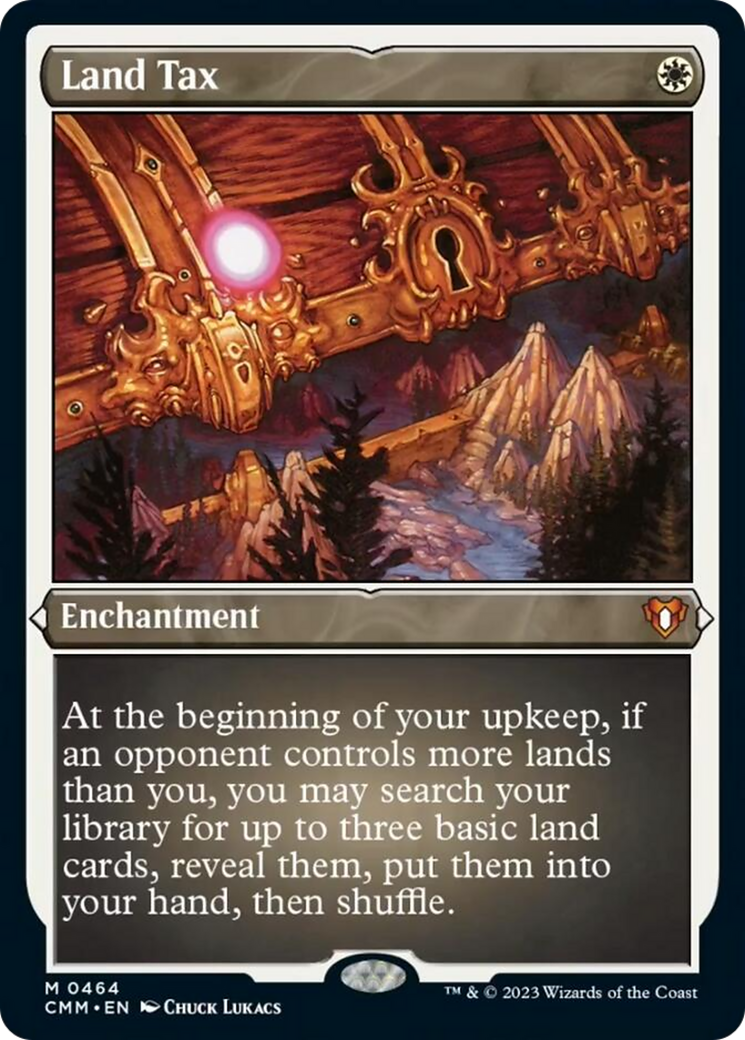 Land Tax (Foil Etched) [Commander Masters] | Cracking-Singles