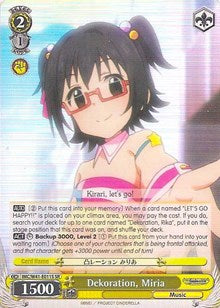Dekoration, Miria (IMC/W41-E011S SR) [The iDOLM@STER Cinderella Girls] | Cracking-Singles