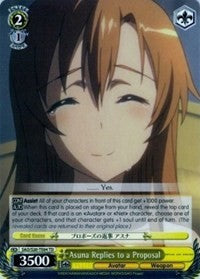 Asuna Replies to a Proposal (SAO/S20-TE04 TD) [Sword Art Online] | Cracking-Singles