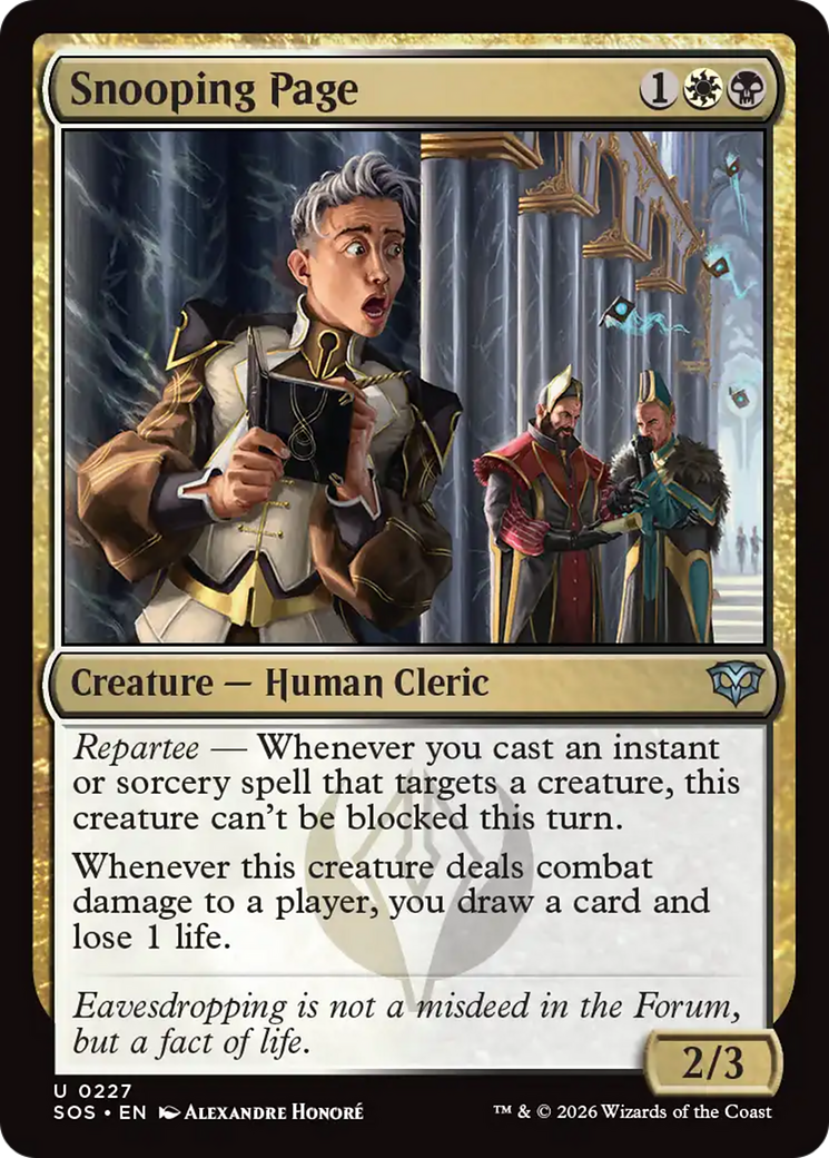 Snooping Page [Secrets of Strixhaven] | Cracking-Singles