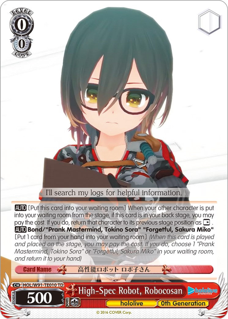 High-Spec Robot, Robocosan (HOL/W91-TE010 TD) [hololive production] | Cracking-Singles