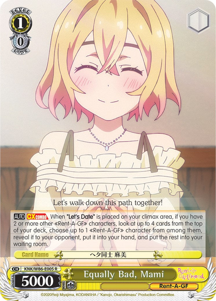 Equally Bad, Mami (KNK/W86-E005 R) [Rent-A-Girlfriend] | Cracking-Singles