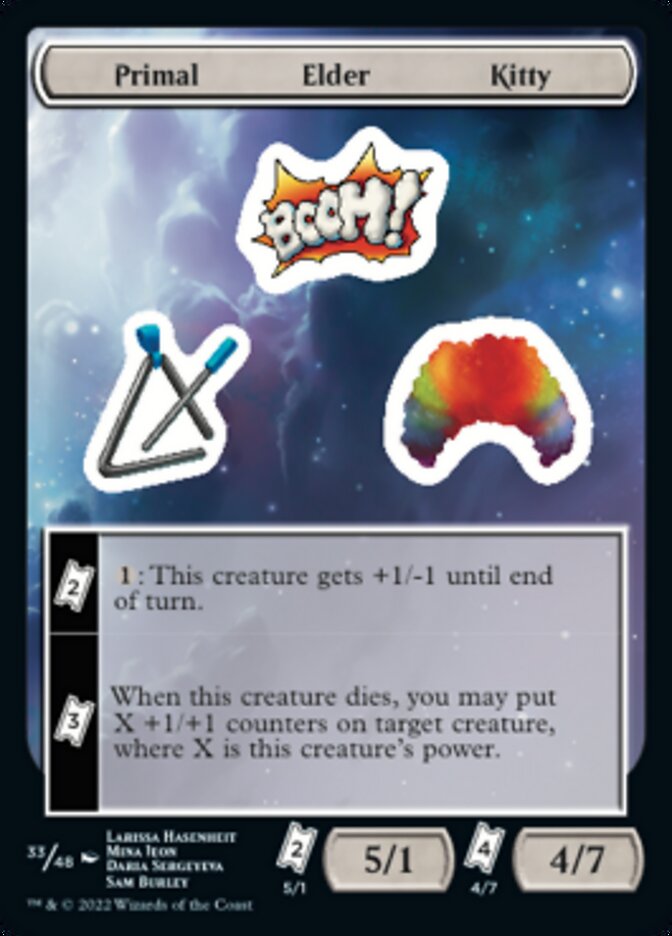 Primal Elder Kitty [Unfinity Stickers] | Cracking-Singles