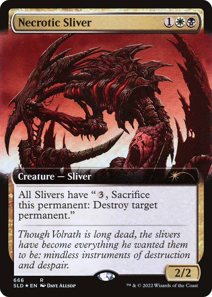 Necrotic Sliver (Extended Art) [Secret Lair Drop Promos] | Cracking-Singles