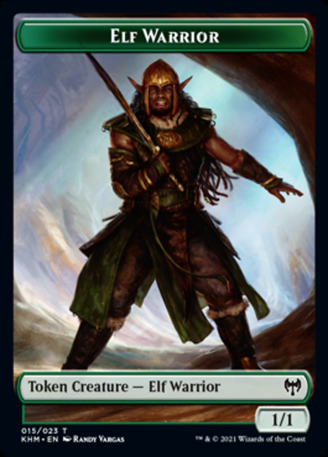 Elf Warrior Token [Kaldheim Tokens] | Cracking-Singles
