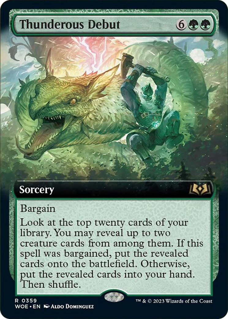 Thunderous Debut (Extended Art) [Wilds of Eldraine] | Cracking-Singles