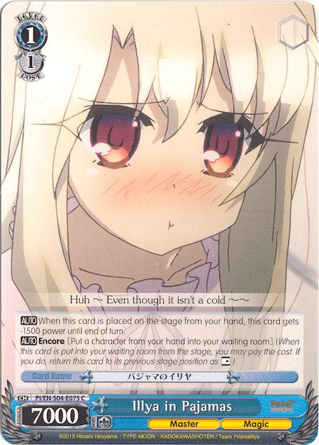 Illya in Pajamas (PI/EN-S04-E075 C) [Fate/kaleid liner PRISMA ILLYA DX] | Cracking-Singles