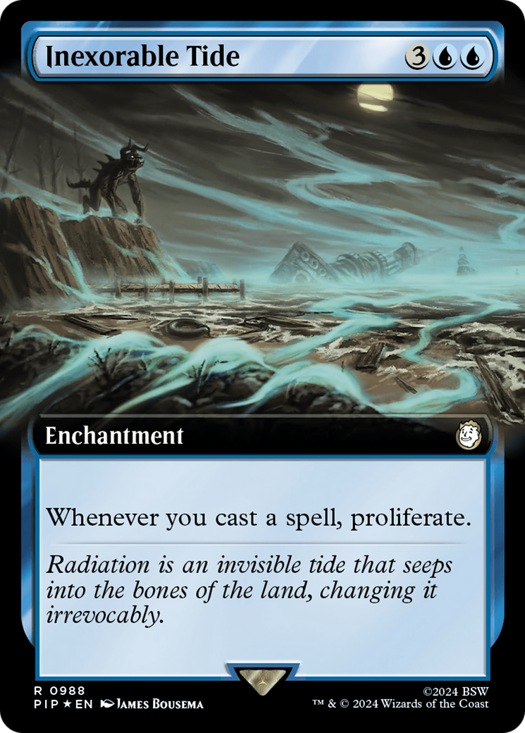 Inexorable Tide (Extended Art) (Surge Foil) [Fallout] | Cracking-Singles