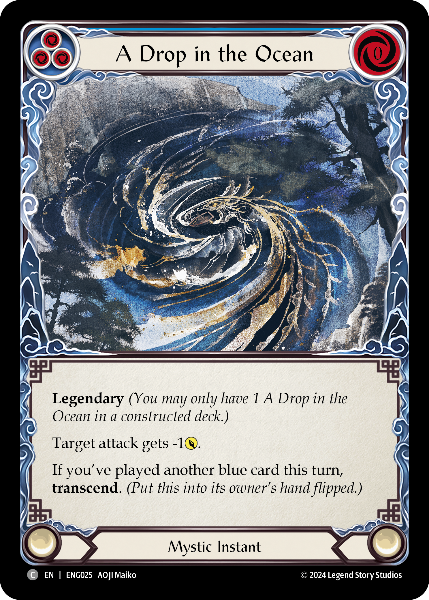 A Drop in the Ocean [ENG025] (Part the Mistveil Enigma Blitz Deck) | Cracking-Singles