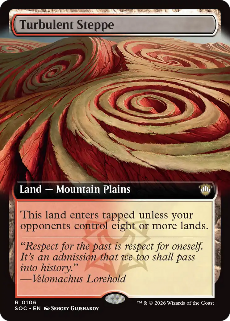 Turbulent Steppe (Extended Art) [Secrets of Strixhaven Commander] | Cracking-Singles