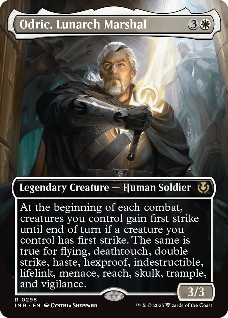 Odric, Lunarch Marshal (Borderless) [Innistrad Remastered] | Cracking-Singles
