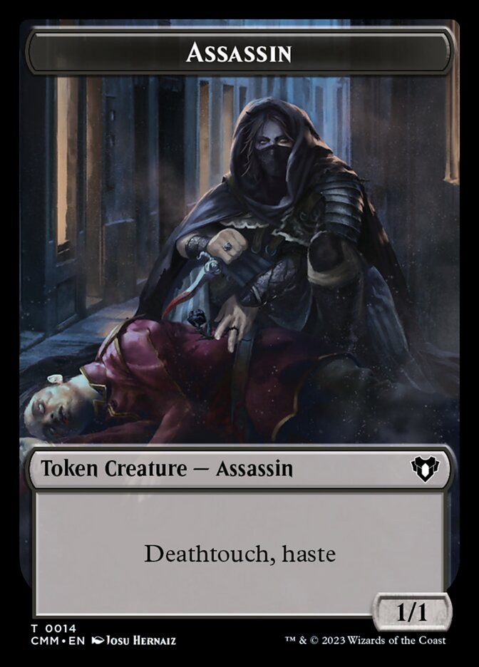 Spirit (0039) // Assassin Double-Sided Token [Commander Masters Tokens] | Cracking-Singles