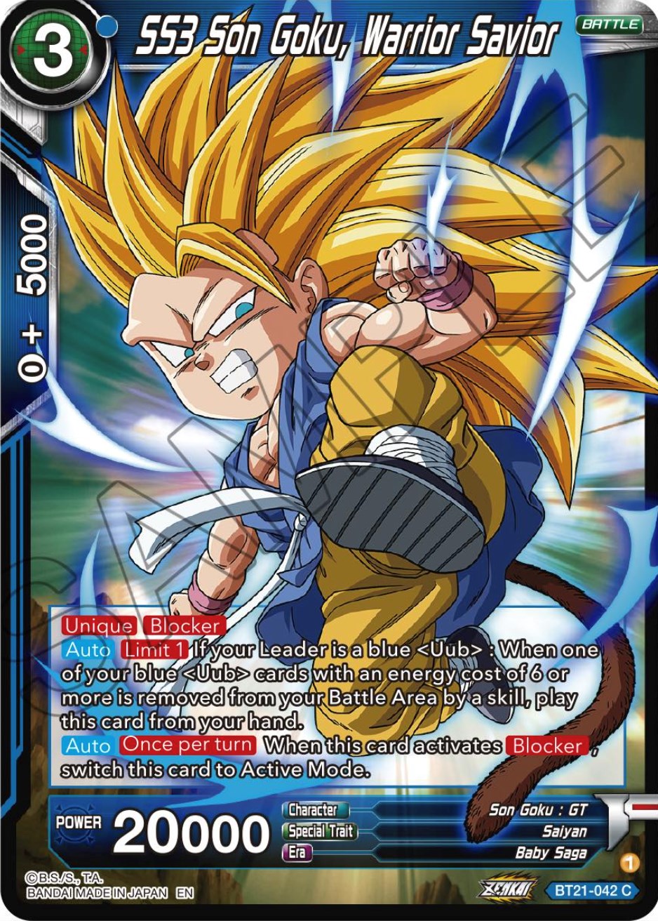 SS3 Son Goku, Warrior Savior (BT21-042) [Wild Resurgence] | Cracking-Singles