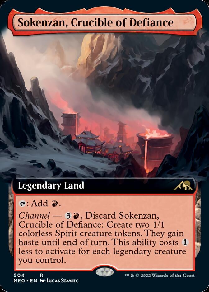 Sokenzan, Crucible of Defiance (Extended Art) [Kamigawa: Neon Dynasty] | Cracking-Singles