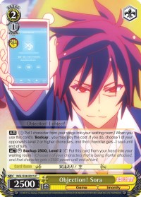 Objection! Sora (NGL/S58-E015 C) [No Game No Life] | Cracking-Singles