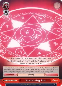 Summoning Rite (APO/S53-TE09 TD) [Fate/Apocrypha] | Cracking-Singles