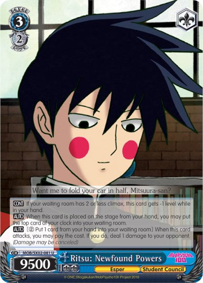 Ritsu: Newfound Powers (MOB/SX02-081 U) [Mob Psycho 100] | Cracking-Singles