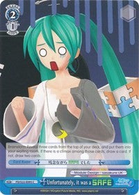 Unfortunately, it was a SAFE (PD/S22-E095 C) [Hatsune Miku -Project DIVA- f] | Cracking-Singles