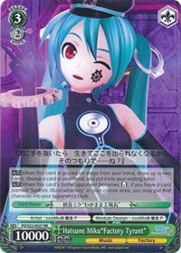 Hatsune Miku"Factory Tyrant" (PD/S22-E027 RR) [Hatsune Miku -Project DIVA- f] | Cracking-Singles