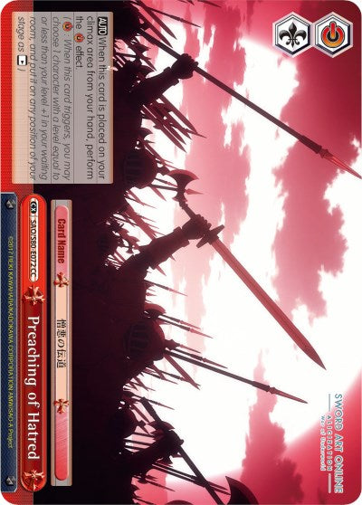 Preaching of Hatred (SAO/S80-E072 CC) [Sword Art Online -Alicization- Vol.2] | Cracking-Singles
