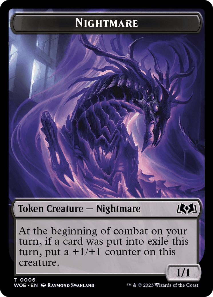 Nightmare Token [Wilds of Eldraine Tokens] | Cracking-Singles