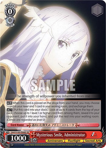 Mysterious Smile, Administrator [Sword Art Online Animation 10th Anniversary] | Cracking-Singles