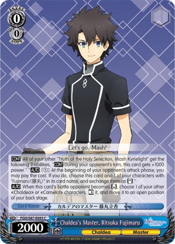 Chaldea's Master, Ritsuka Fujimaru (FGO/S87-E093 C) [Fate/Grand Order THE MOVIE Divine Realm of the Round Table: Camelot] | Cracking-Singles