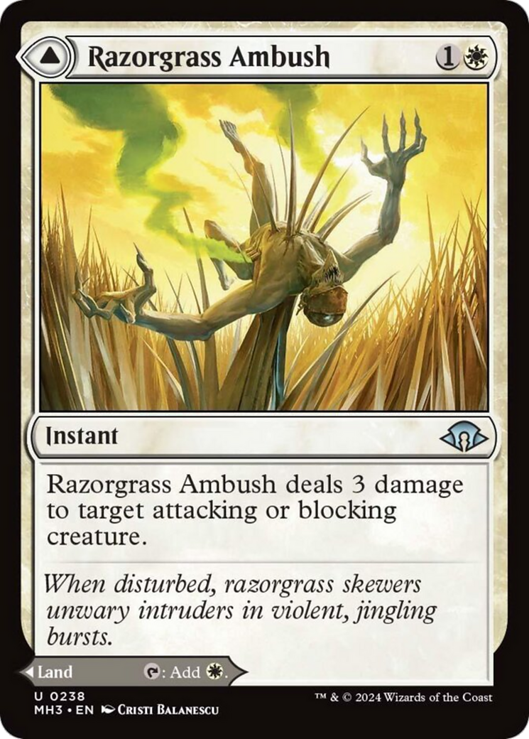 Razorgrass Ambush // Razorgrass Field [Modern Horizons 3] | Cracking-Singles