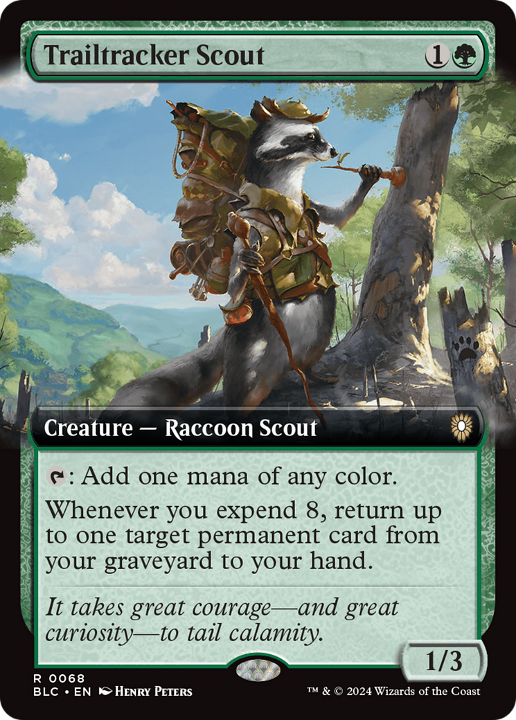 Trailtracker Scout (Extended Art) [Bloomburrow Commander] | Cracking-Singles