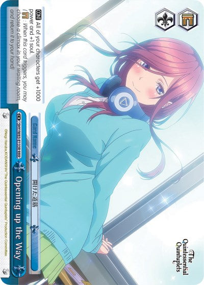 Opening up the Way (5HY/W83-E133R RRR) [The Quintessential Quintuplets] | Cracking-Singles