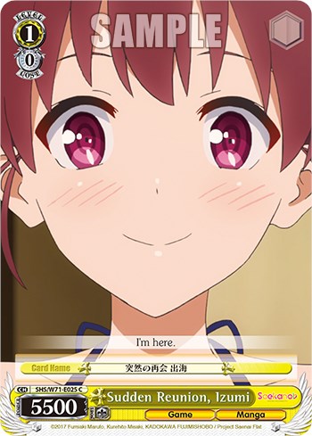 Sudden Reunion, Izumi [Saekano How to Raise a Boring Girlfriend. flat] | Cracking-Singles