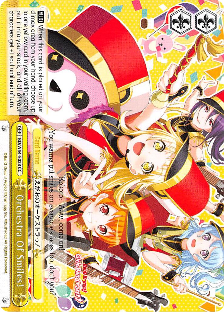 Orchestra Of Smiles! (BD/W54-E023 CC) [BanG Dream! Girls Band Party!] | Cracking-Singles