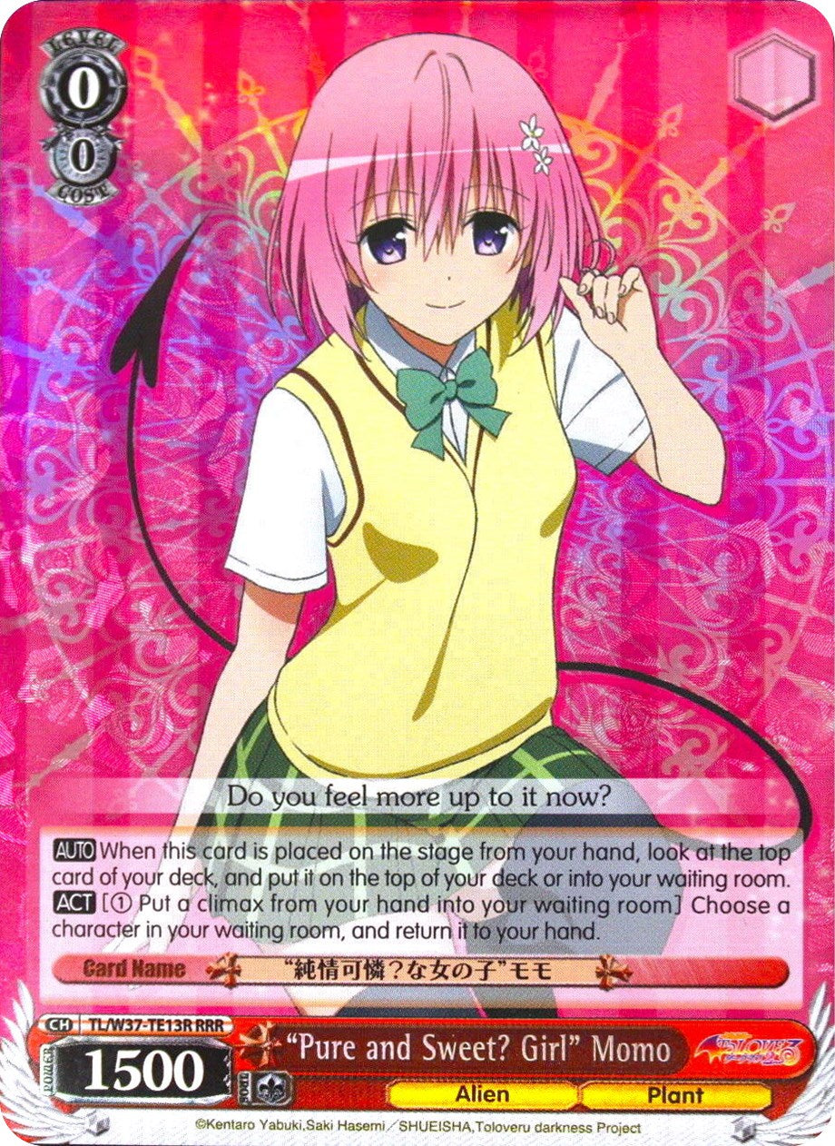 "Pure and Sweet? Girl" Momo (TL/W37-TE13R RRR) [To Loveru Darkness 2nd] | Cracking-Singles