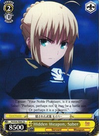 Hidden Weapon, Saber (FS/S34-TE06 TD) [Fate/Stay Night [Unlimited Blade Works]] | Cracking-Singles