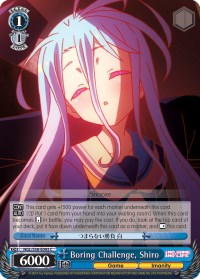 Boring Challenge, Shiro (NGL/S58-E093 C) [No Game No Life] | Cracking-Singles