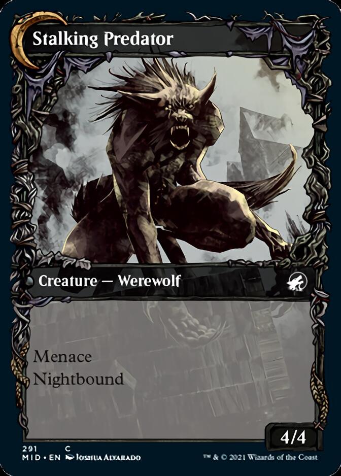 Shady Traveler // Stalking Predator (Showcase Equinox) [Innistrad: Midnight Hunt] | Cracking-Singles
