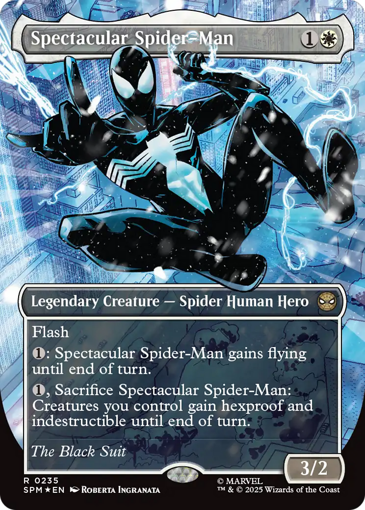 Spectacular Spider-Man (0235) (Borderless) (Textured Foil) [Marvel's Spider-Man] | Cracking-Singles