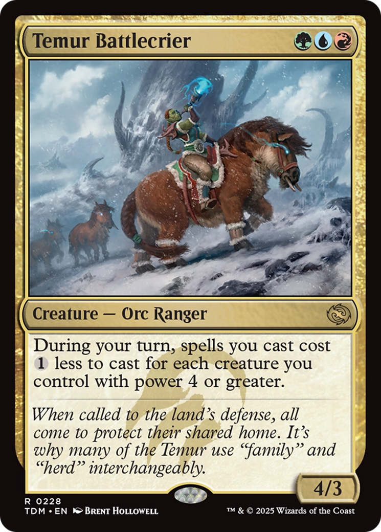 Temur Battlecrier [Tarkir: Dragonstorm] | Cracking-Singles