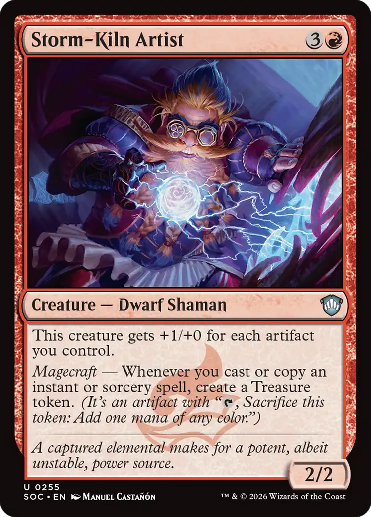 Storm-Kiln Artist [Secrets of Strixhaven Commander] | Cracking-Singles