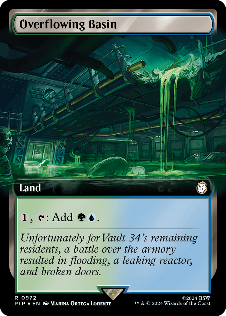 Overflowing Basin (Extended Art) (Surge Foil) [Fallout] | Cracking-Singles