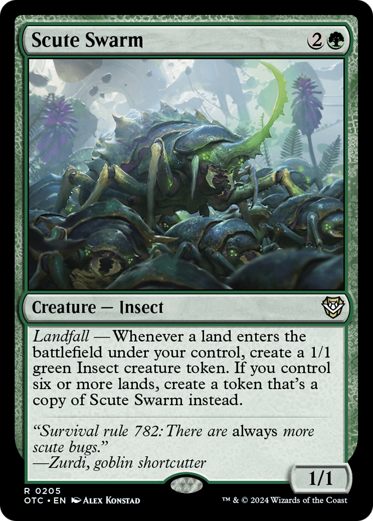 Scute Swarm [Outlaws of Thunder Junction Commander] | Cracking-Singles