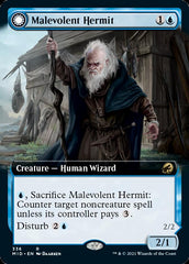 Malevolent Hermit // Benevolent Geist (Extended Art) [Innistrad: Midnight Hunt] | Cracking-Singles