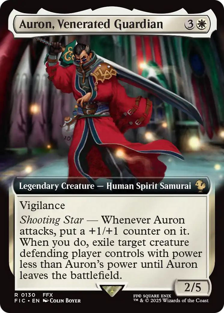 Auron, Venerated Guardian (Extended Art) [FINAL FANTASY Commander] | Cracking-Singles