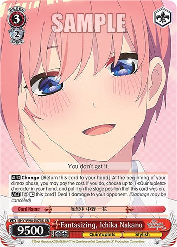 Fantasizing, Ichika Nakano (5HY/W90-E073S SR) [The Quintessential Quintuplets 2] | Cracking-Singles