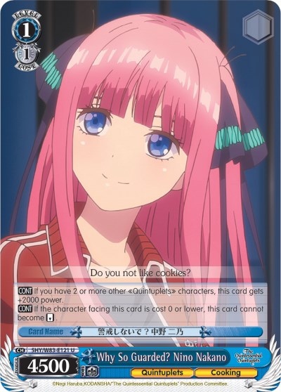 Why So Guarded? Nino Nakano (5HY/W83-E121 U) [The Quintessential Quintuplets] | Cracking-Singles