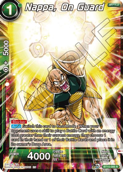 Nappa, on Guard (BT15-085) [Saiyan Showdown] | Cracking-Singles