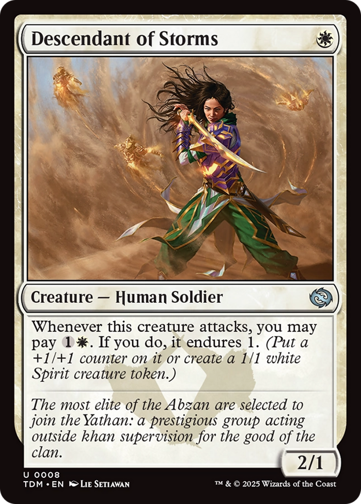 Descendant of Storms [Tarkir: Dragonstorm] | Cracking-Singles