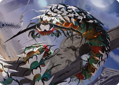 Atraxa's Skitterfang Art Card [Phyrexia: All Will Be One Art Series] | Cracking-Singles
